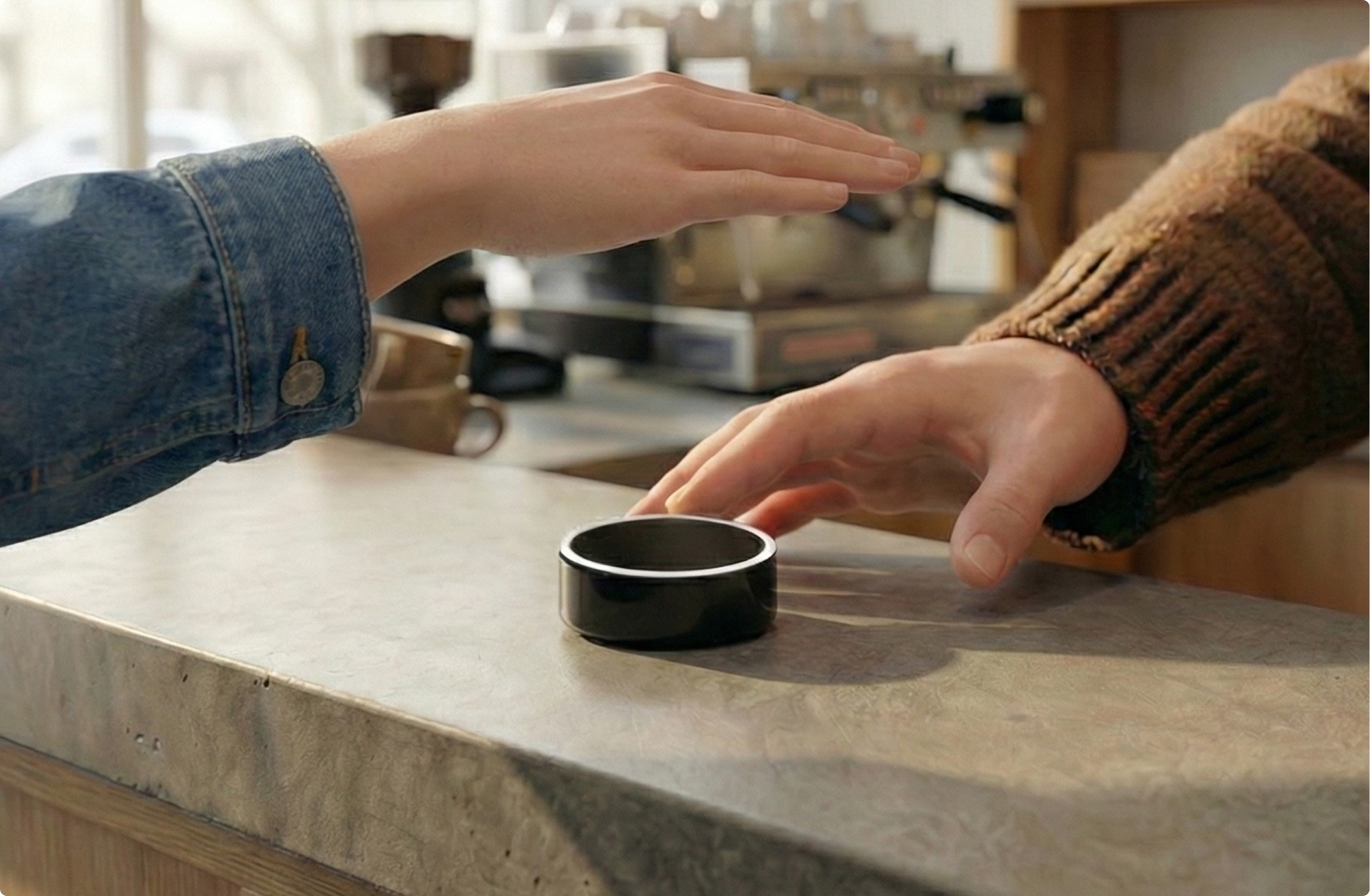 SMB palm payment at counter